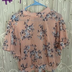 Floral Peach Women's Top